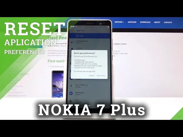 'Video thumbnail for How to Reset App Preferences in Nokia 7 Plus - Restore Default App Settings'