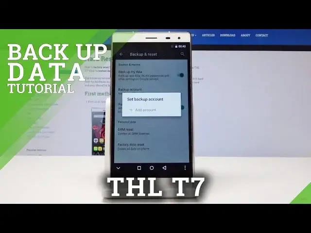 'Video thumbnail for How to Enable Google Backup in THL T7 - Add Backup Account'