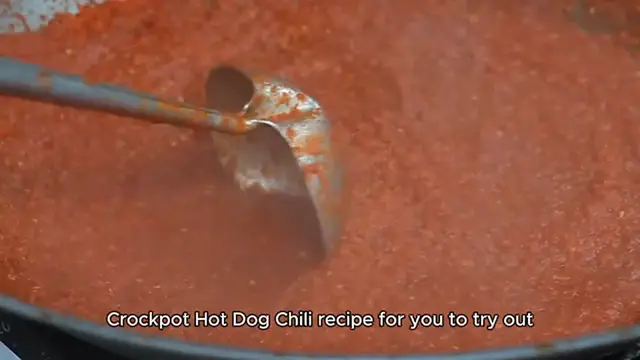 Video thumbnail for Crockpot Hot Dog Chili recipe