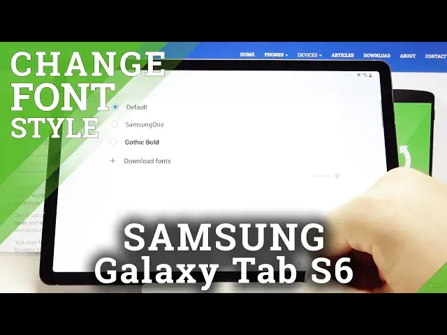 'Video thumbnail for How to Change Font Style in SAMSUNG Galaxy Tab S6 – Find Font Options'
