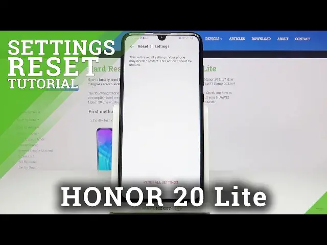'Video thumbnail for How to Reset All Settings on HUAWEI Honor 20 Lite – Restore Settings'