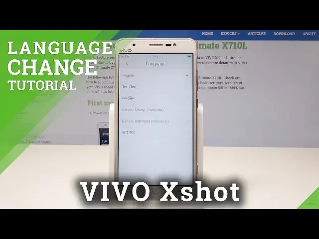 'Video thumbnail for How to Change Language in VIVO Xshot - Set Up Language'
