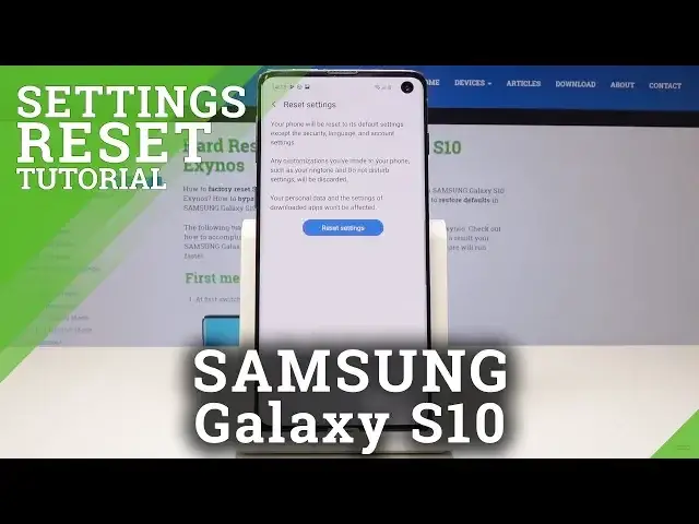 'Video thumbnail for How to Reset Settings in SAMSUNG Galaxy S10 - Restore Configuration / Default Settings'