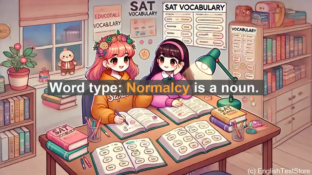 Video thumbnail for 5000 Must Know SAT Vocabulary - What is Normalcy? Definition, History, and Usage