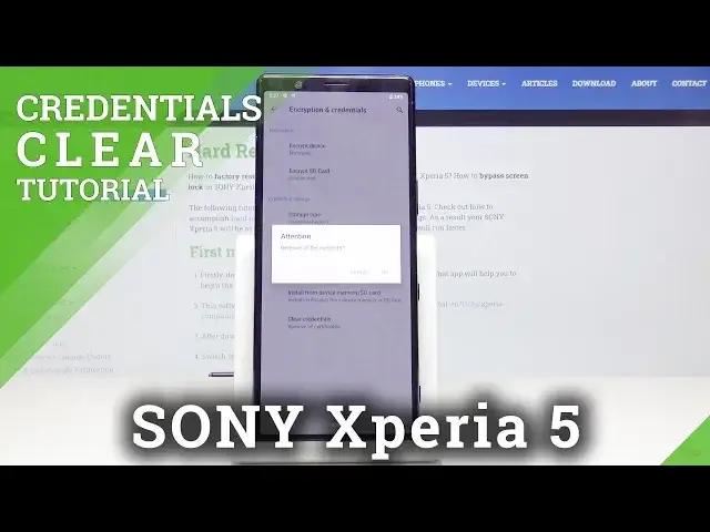 Video thumbnail for How Clear Credentials in SONY Xperia 5 – Remove All Certificates