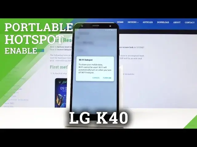 Video thumbnail for How to Activate Portable Hotspot in LG K40 - Share Wi-Fi