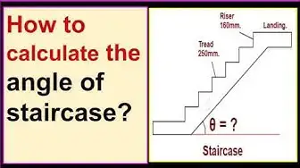 Video thumbnail for How to calculate the slope of a staircase?/ Calculating the angle of a staircase.