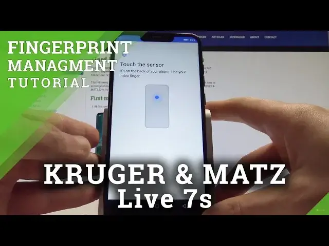 Video thumbnail for How to Add Fingerprint in KRUGER & MATZ Live 7s - Set Up Screen Lock