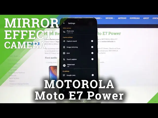 'Video thumbnail for MOTOROLA Moto E7 Power - How to Turn On & Disable Camera Mirror Effect'