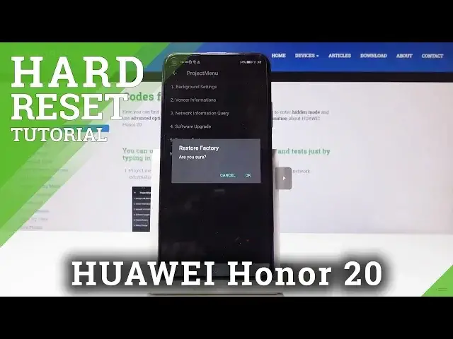 Video thumbnail for How to Hard Reset HUAWEI Honor 20 - Erase Data / Reset Code