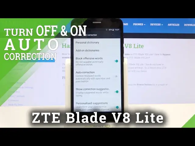 Video thumbnail for How to Turn On/Off Autocorrection in ZTE Blade V8 Lite -  Text Correction
