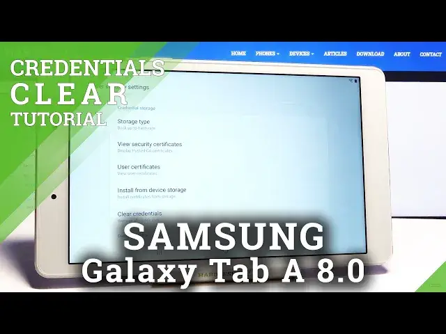 'Video thumbnail for How to Clear Credentials in SAMSUNG Galaxy Tab A 8.0 – Credential Storage'