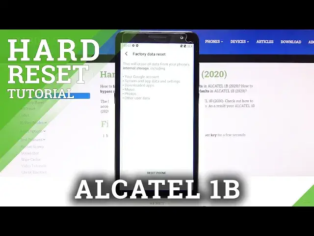 'Video thumbnail for How to Hard Reset ALCATEL 1B – Wipe Data'