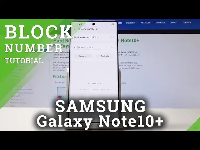 'Video thumbnail for How to Block Calls & Messages in SAMSUNG Galaxy Note 10+ - Block Number'