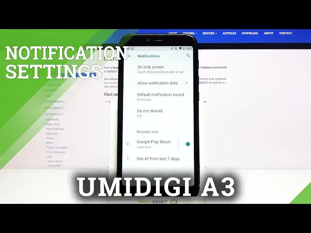Video thumbnail for Manage and Personalize Notifications - UMIDIGI A3 Notification Settings