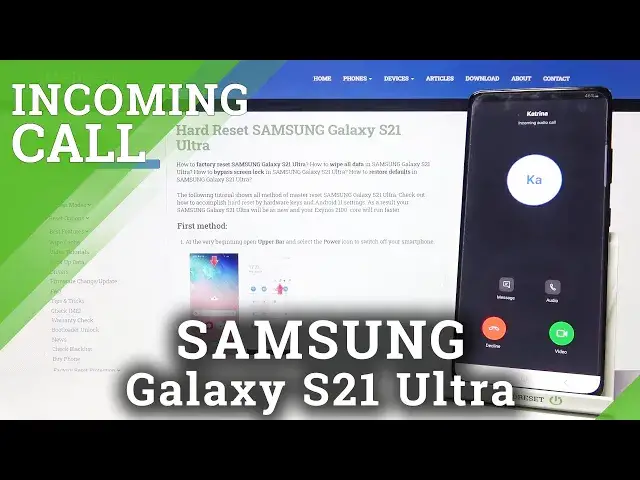 'Video thumbnail for Skype Incoming Call in SAMSUNG Galaxy S21 Ultra – Animation of Incoming Call'