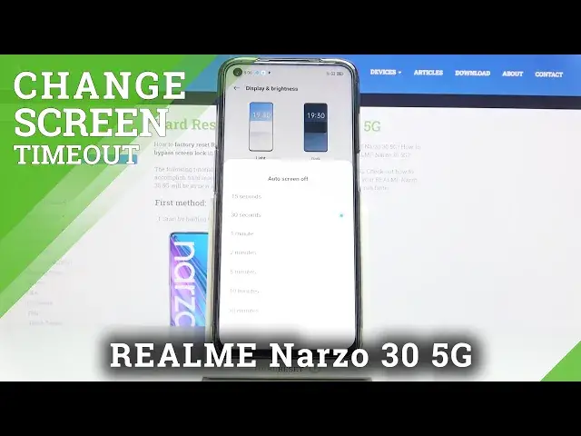 Video thumbnail for Change Screen Timeout – REALME Narzo 30 5G and Display Settings