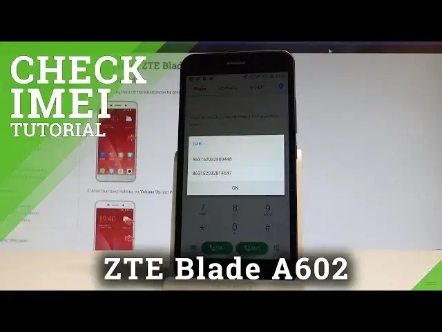 'Video thumbnail for How to Check IMEI in ZTE Blade A602 - Serial Number Access |HardReset.Info'