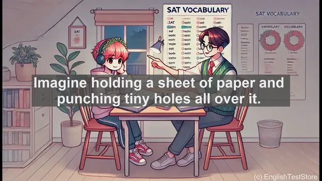 Video thumbnail for 5000 Must Know SAT Vocabulary - SAT Vocabulary: Understanding 'Perforate'