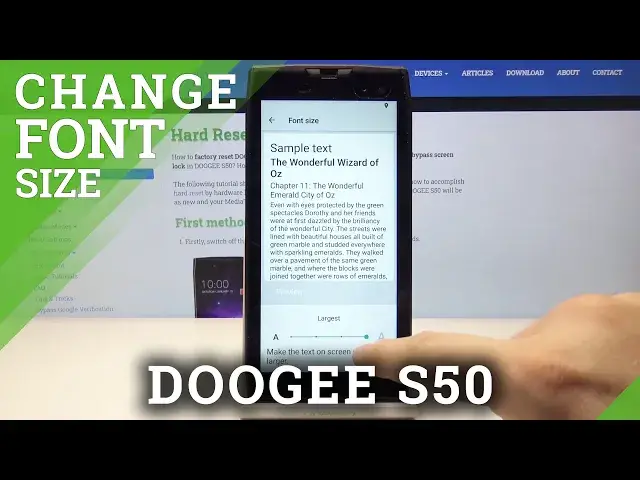 'Video thumbnail for How to Change Font Size in Doogee S50 - Resize Fonts'