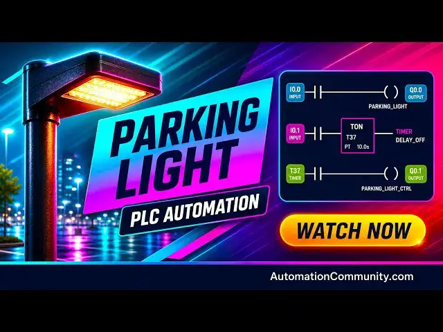 Video thumbnail for Parking Light Automation Using PLC Ladder Logic