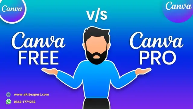 Video thumbnail for Canva Free VS Pro difference - Canva Course - Tutorial no 1
