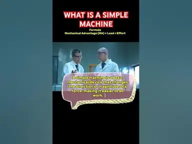 'Video thumbnail for What is a simple machine? #simplemachine #physics'