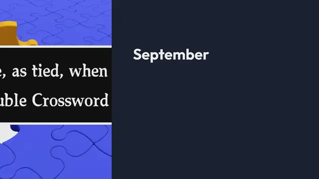 Video thumbnail for Twine, as tied, when you've trouble (2,1,4) Crossword Clue Puzzle Answer from September 24, 2024