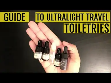 'Video thumbnail for The Ultimate Guide to Carry On Travel Toiletries | Ultralight Minimalist Packing Hacks | Liquid Free'