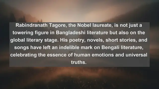 Video thumbnail for Exploring Literary Treasures: Top 10 Famous Writers in Bangladesh