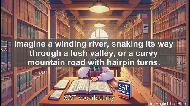 Video thumbnail for 5000 Must Know SAT Vocabulary - Sinuosity: Exploring the Art of Curves and Bends