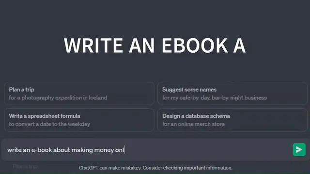 Video thumbnail for Create an eBook with Chat GPT for Amazon Kindle _ Step-by-Step Guide