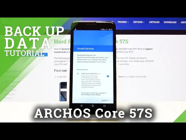'Video thumbnail for How to Enable Google Backup on ARCHOS Core 57S – Use Google Backup'