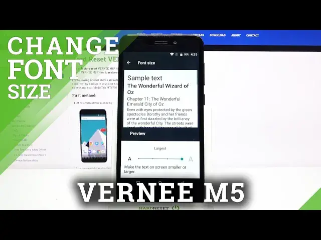 'Video thumbnail for How to Change Font Size on VERNEE M5 – Adjust Font Size'