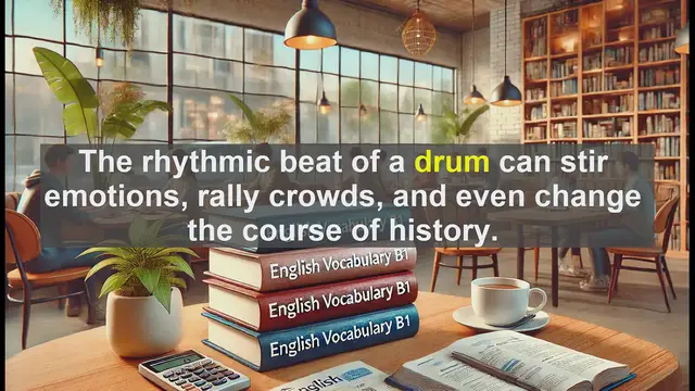 Video thumbnail for 2500 Must Know CEFR B1 Vocabulary - The Power of 'Drum': Exploring Its Meanings and Uses in English