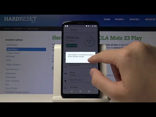 Video thumbnail for How to Clean Storage on MOTOROLA Moto Z3 Play – Speed Up Device