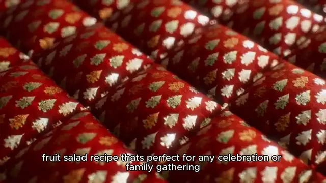 Video thumbnail for Fruit salad recipe