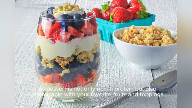 Video thumbnail for high protein dessert recipe