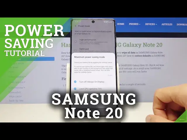 Video thumbnail for How to Allow Power Saving Mode in SAMSUNG Galaxy Note 20 – Extend Battery Life