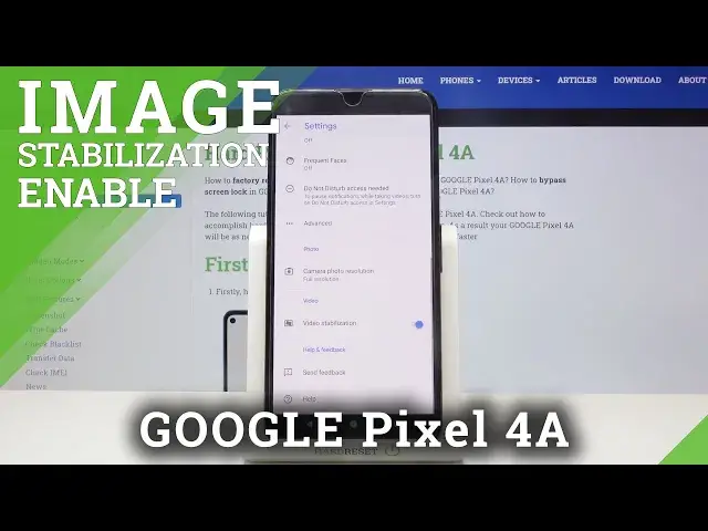 'Video thumbnail for How to Set Image Stabilization in GOOGLE Pixel 4A'