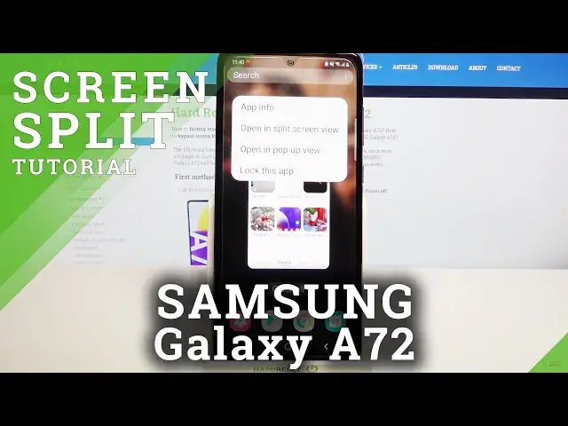 'Video thumbnail for Enter Split Screen on SAMSUNG Galaxy A72 - Split Screen'