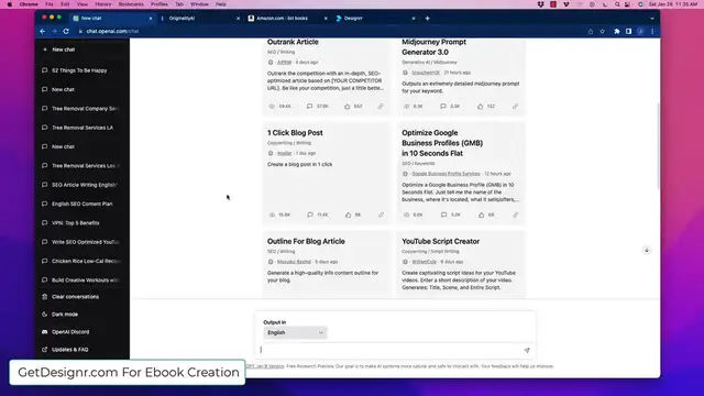 Video thumbnail for How To Write Ebooks With Chat GPT   Drag And Drop Designer  (AI)