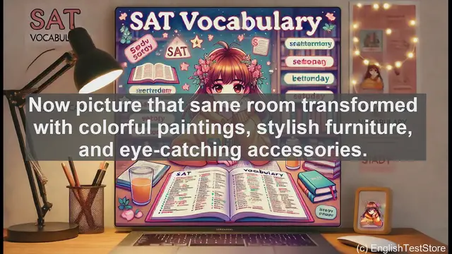 Video thumbnail for 5000 Must Know SAT Vocabulary - Decorate: Adding Beauty to Spaces and Language