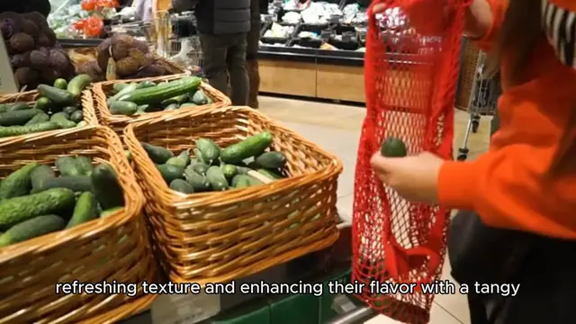 'Video thumbnail for pickled cucumber recipe'
