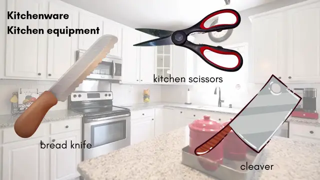 Video thumbnail for Kitchen Vocabulary in English | Visual Dictionary for Beginners