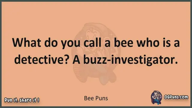 Video thumbnail for Bee - Jokes, Puns, Wordplays, and Laughter