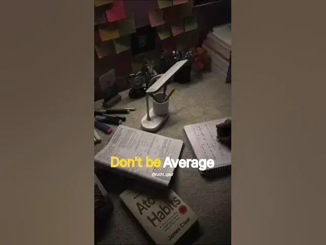 'Video thumbnail for Don't be average....#motivational #moneymindset #@ruchi_gaur #studyroutine'