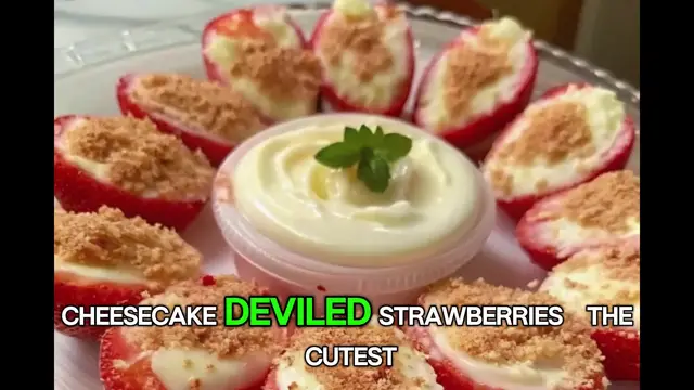 'Video thumbnail for Cheesecake Deviled Strawberries'