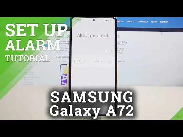 'Video thumbnail for How to Set Up Alarm Clock in SAMSUNG Galaxy A72 – Alarm Clock Settings'