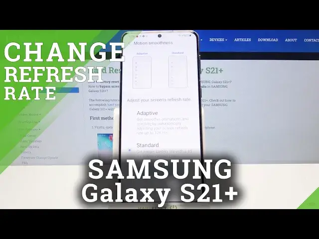 'Video thumbnail for How to Change Refresh Rate on SAMSUNG Galaxy S21+ – Display Settings'